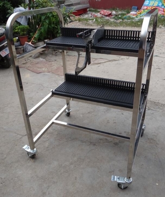 Fuji NXT Cart Διπλό στρώμα από ανοξείδωτο χάλυβα τροφοδοτικό φορτηγό αποθήκευσης