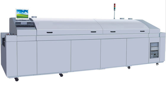 8 ζώνη SMT επανειλημμένο φούρνο 4800W συνεπής συγκόλληση SMT επανειλημμένο μηχανή συγκόλλησης